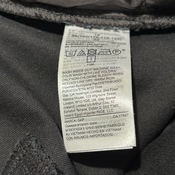 GAP Sz 18 High Waisted Canvass style Fabric Slight Sheen Skinny Ankle Jeans NEW - Picture 10 of 13